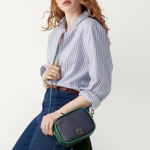 NWT COLE HAAN Essential Colorblock Crossbody Leather Camera Bag